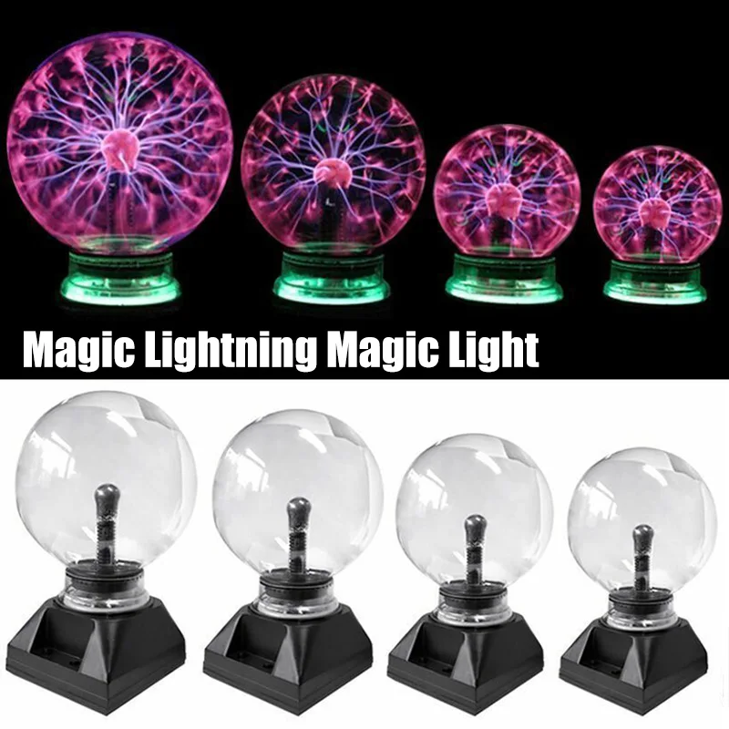

Magic Plasma Ball Touching Sound Sensitive Plasma Lamp Light for Parties Decorations Kids Bedroom BM88