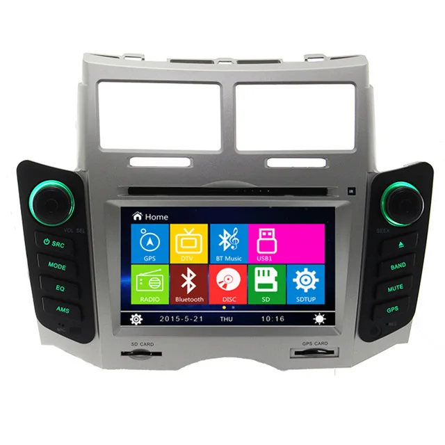 Бесплатная доставка автомобильный DVD плеер для Toyota Yaris 2005 2006 2007 2008 2009 2010 2011 GPS
