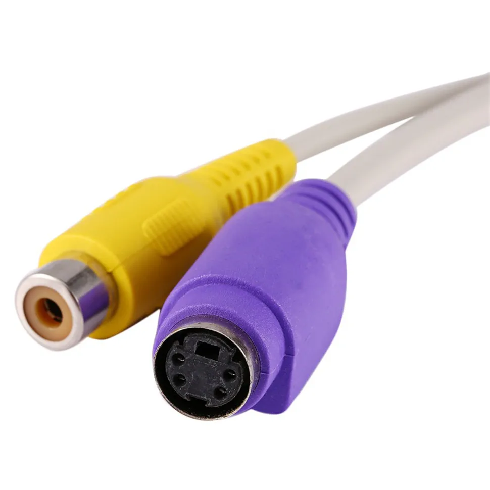 YKSO Кабель VGA 15 Pin штекерным ТВ S Video/RCA Женский AV OUT адаптер аудио видео кабель