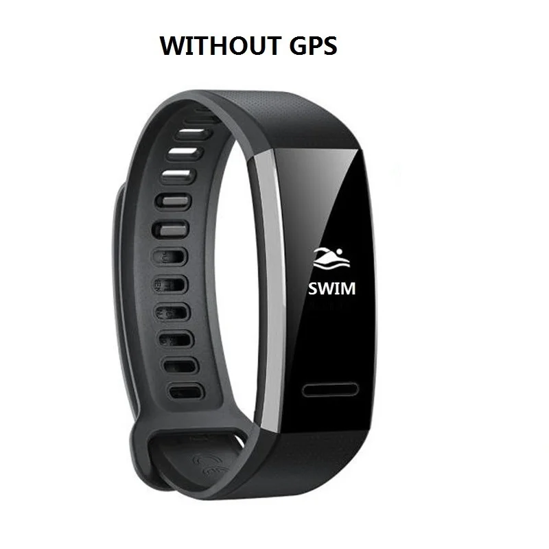 No GPS black Браслет huawei Band 2 pro B29 B19 для монитора фитнеса 50 м Водонепроницаемый Bluetooth OLED - Цвет: No GPS black