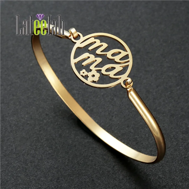 Lateefash уникальные браслеты для женщин браслет Diy с китайской орфографией мама