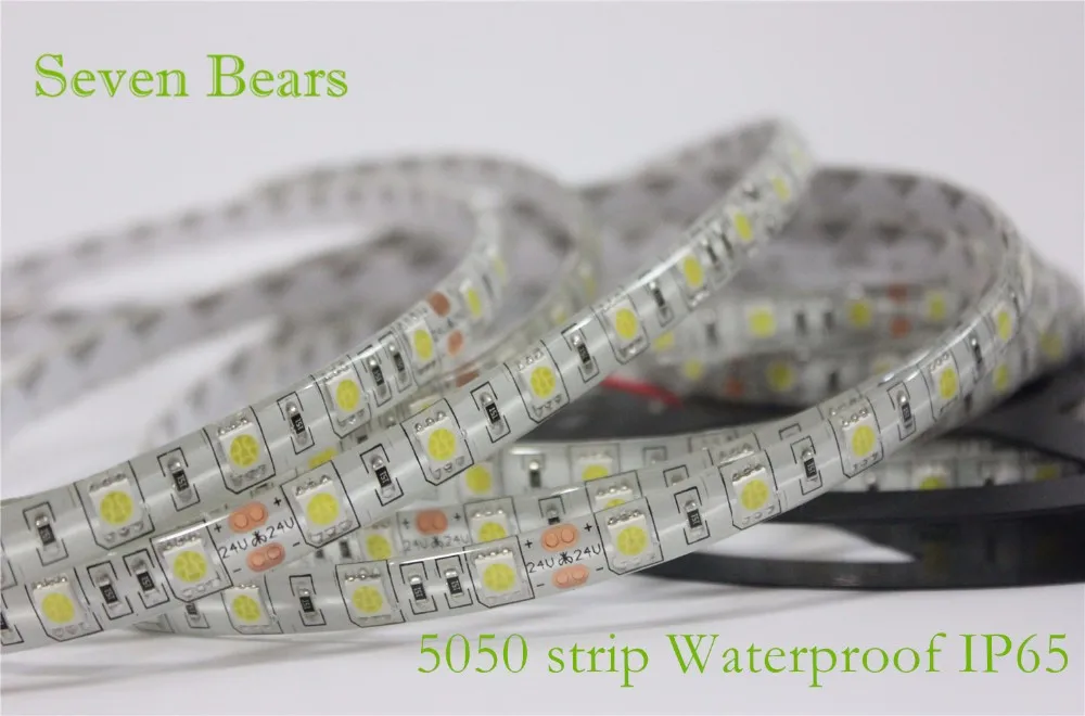 IP20/65 DC24V светодиодные полосы 5050 24v SMD 5 м 300led 60led/м белый/теплый белый/RGB гибкая светодиодная лента Водонепроницаемый Крытый decoartion