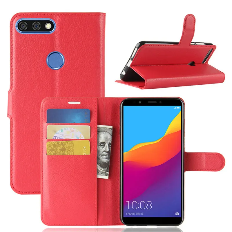 For Huawei Honor 7C Case Cover PU Leather with Anti-shock Protection Function Holder Shockproof Phone Bag | Мобильные телефоны и