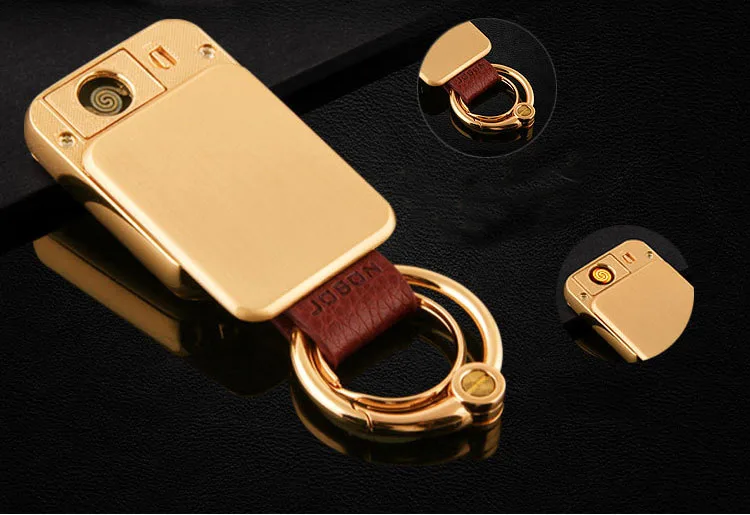Подлинная Jobon квадратная с кнопкой блокировки, креативный usb-зарядка, прикуриватель, подарочная упаковка, резной логотип, имя, индивидуальный заказ