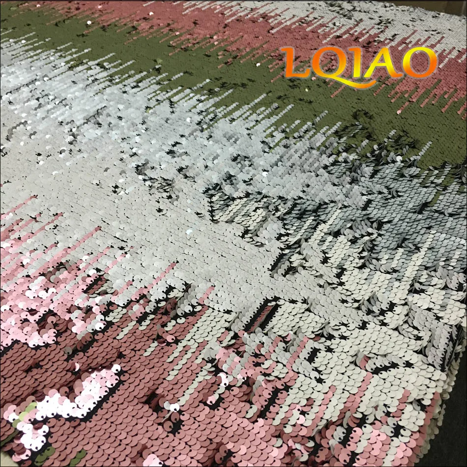 Русалка рыбья чешуя блесток ткань на дворе Реверсивный аппликация для