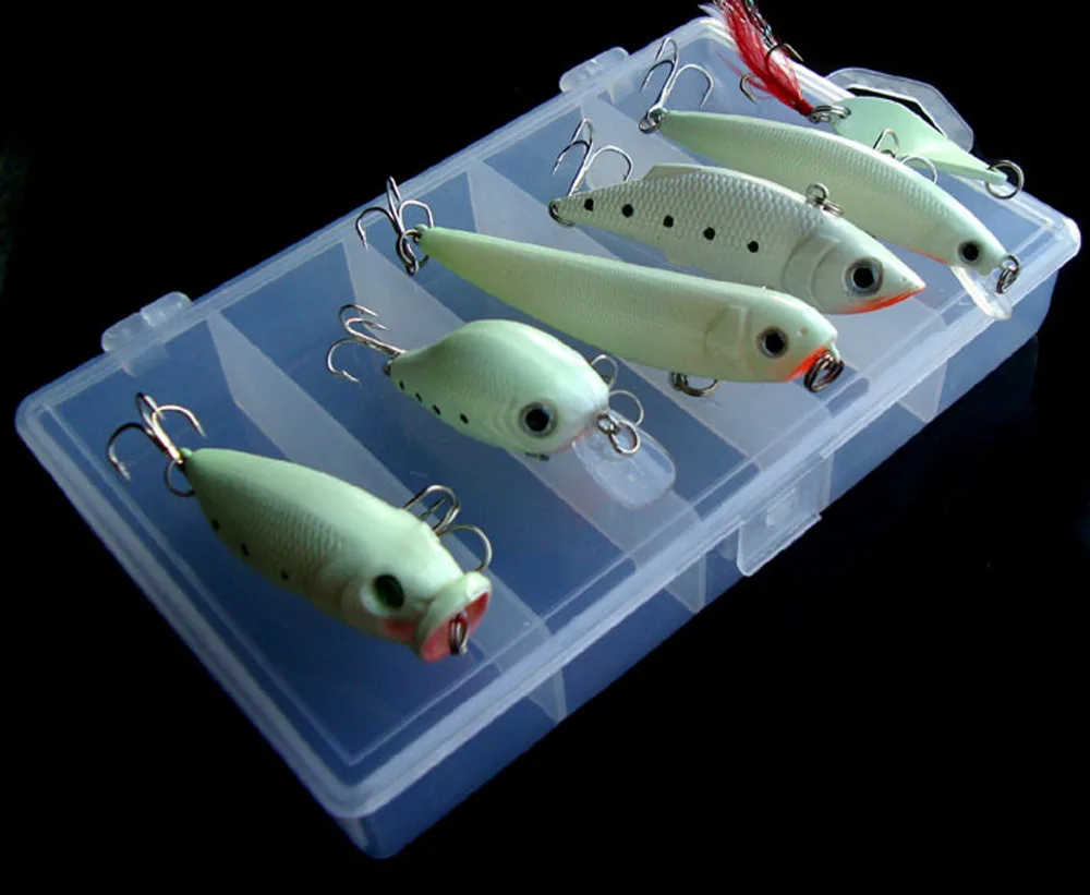 6 шт. рыболовные приманки в виде ложки|glow spoons|crankbait minnowminnow lure |
