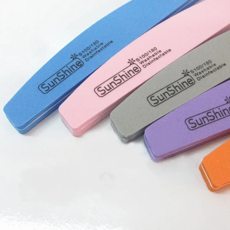 Губка для ногтей halfmoon маникюрные наборы салонов доски 10 шт./лот 100/180 Грит | Красота