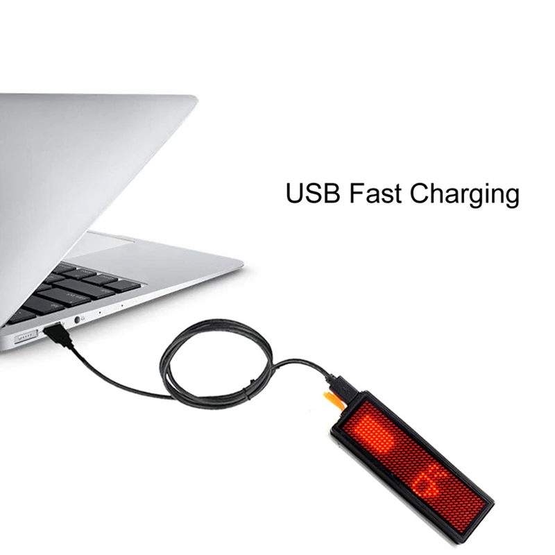 USB Перезаряжаемый велосипедный фонарь Крепление на сиденье задний фонарь велосипедный фонарь программируемый светодиодный электронный многоязычный Предупреждение свет