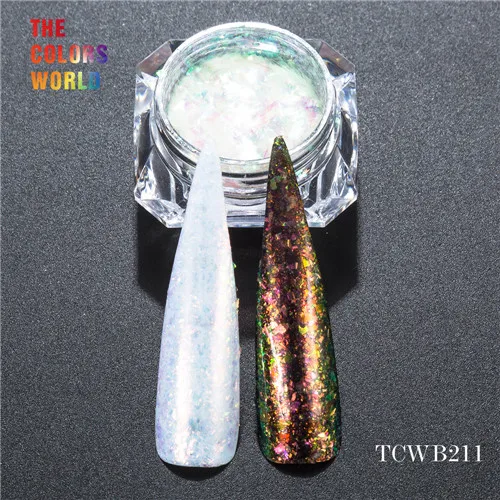 TCWB211 5g TCT-067 10 цветов хлопья Хамелеон магический эффект хлопья большой размер Хамелеон для дизайна ногтей лак для ногтей и другие украшения DIY - Цвет: TCWB211 5g