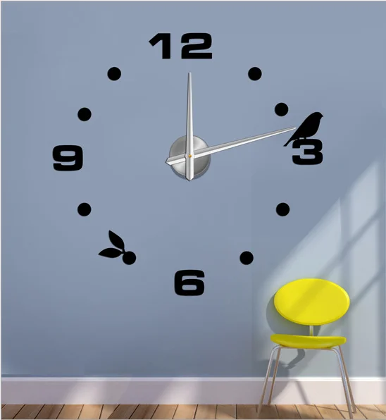 Светящиеся часы с птицами, настенные часы с подсветкой, часы Horloge Reloj Duvar Saati, современный дизайн, часы Pat Patrouille, настенные палочки uhr