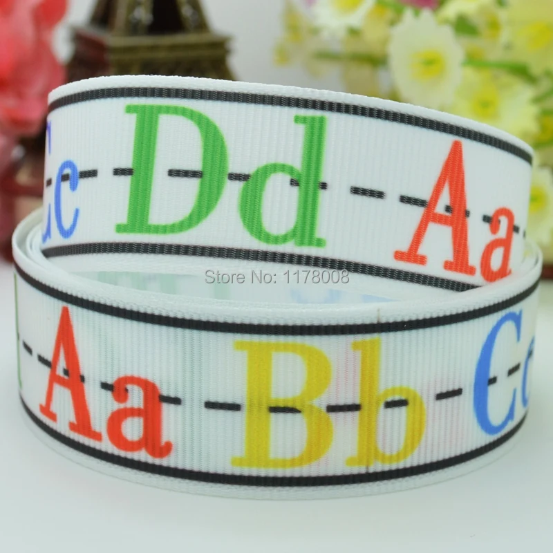 DUWES 7/8 &quot22 мм ABCD алфавит для задней Школьной Доски печатная лента волос ручной