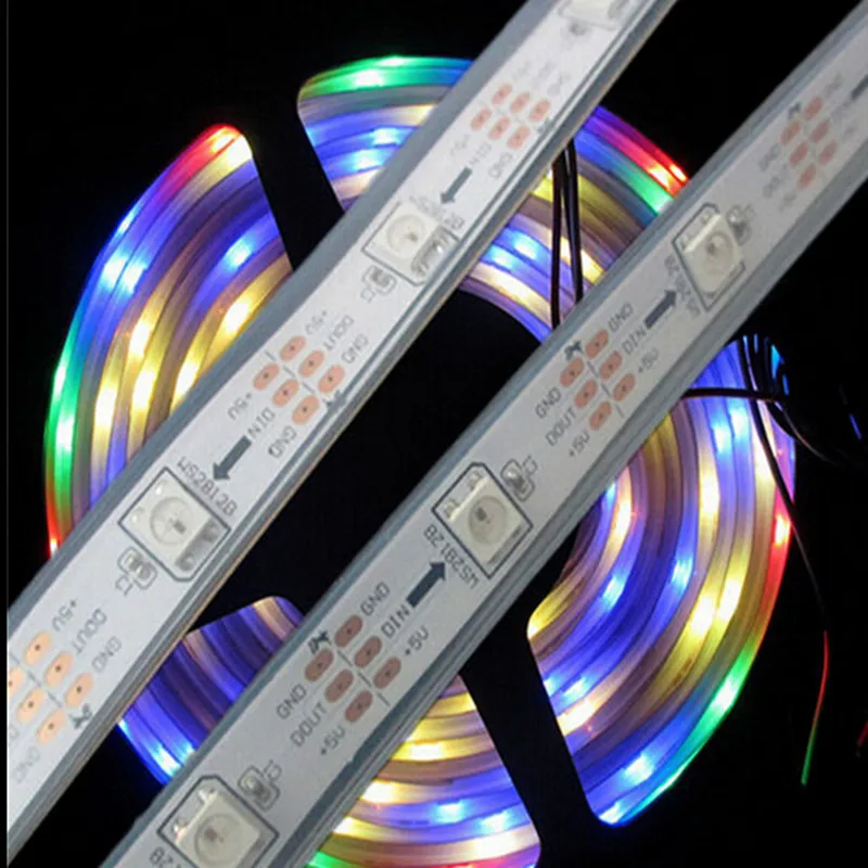 WS2812 ICWS2812B/M умная светодиодная Пиксельная лента WS2812B IP30/IP65/IP67 5 в постоянного тока 1