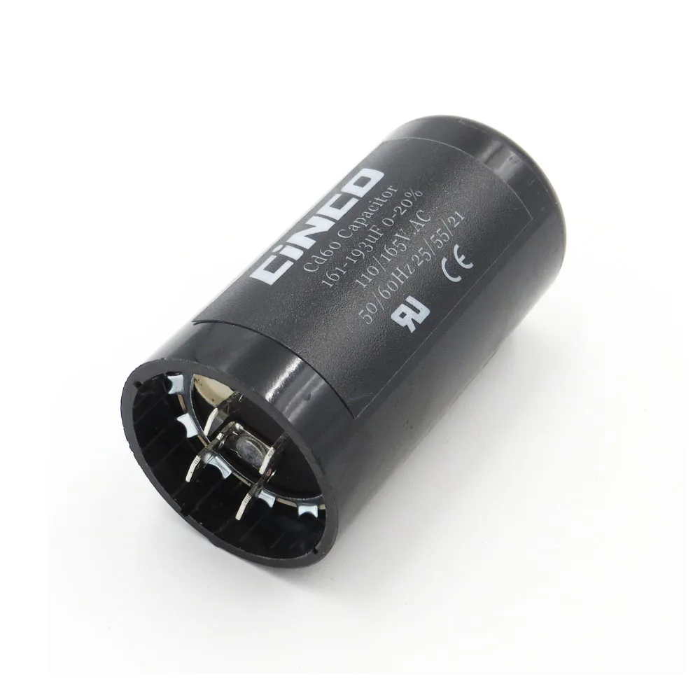 CD60 моторный запускаемый конденсатор 161 193 мкФ 110V 125V 165V mfd uf mf компрессор вентиляции