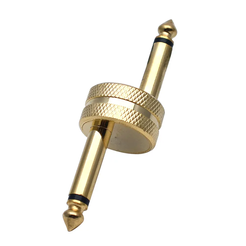 Бесплатная доставка 5 шт. оптовая продажа золотистый гитарный Педальный разъем 6