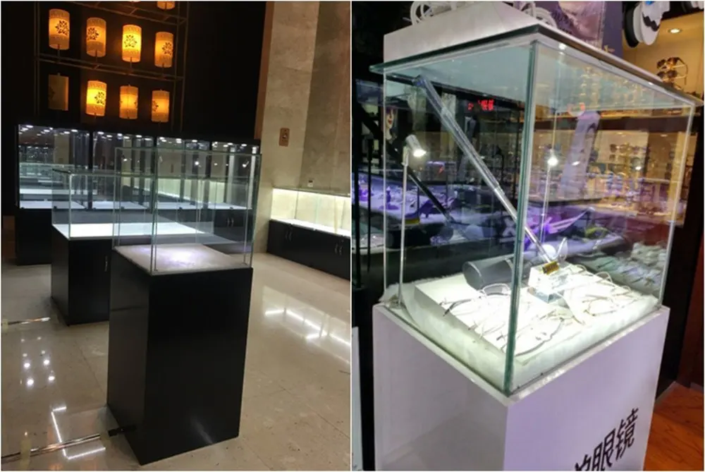 led spotlight desk stand pole post lamp jewelry phone store showcase display case chrome ac220v free global shipping