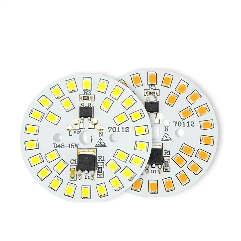 5 шт. светодиодный чип SMD2835 AC 220 В 15 Вт 12 Вт 9 Вт 7 Вт 5 Вт 3 Вт умный IC промышленный светодиодный светильник DIY светодиодный прожектор наружный прожектор