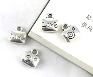 450PCS    LIVE square charm A9890