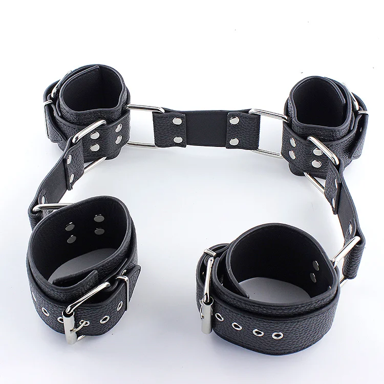 SODANDY наручники лодыжки оковы кожаные ограничители ног Связывание тела костюм раб