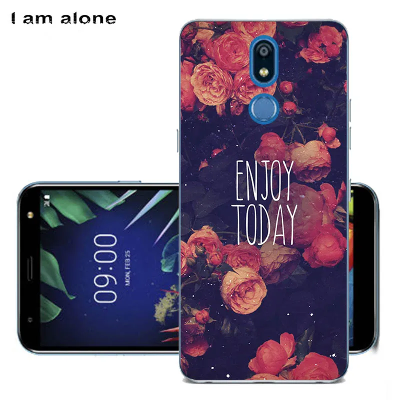 Чехлы для телефонов I am alone для LG K40 5,7 дюйма, термополиуретановые чехлы с милым рисунком, модные чехлы для LG K40 - Цвет: Solf TPU HH13