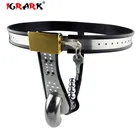 Мужское нижнее белье из нержавеющей стали, Пояс верности с анальной пробкой, клетки верности, Пояс верности, клетка для пениса, замок для пениса, игрушки для взрослых