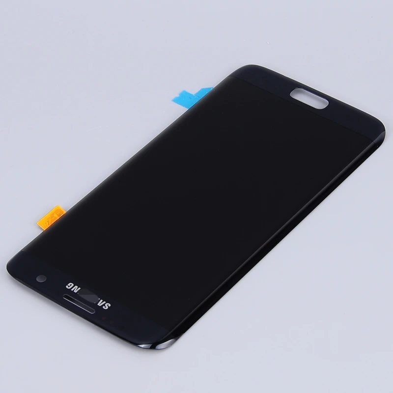 Черный для samsung S7 edge 100% Фирменная новинка оригинальный НЕТ Dead Pixel ЖК без рамки