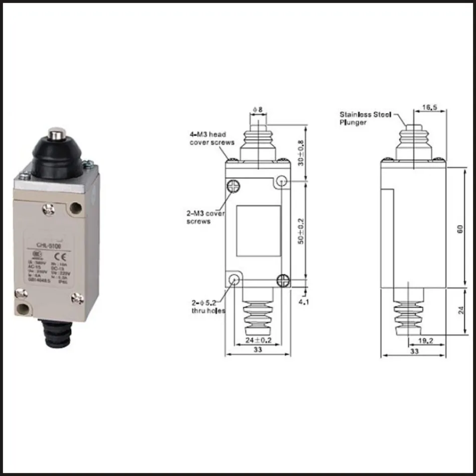 Переключатель путешествия omron концевой выключатель 10A 250V Электрическая