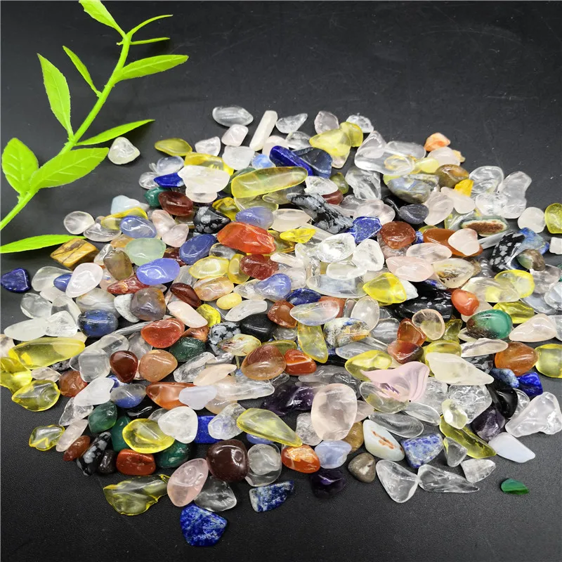 

Natural Mixed Colorful Quartz Crystal Stone Rock Gravel Specimen HealingStones 1000g