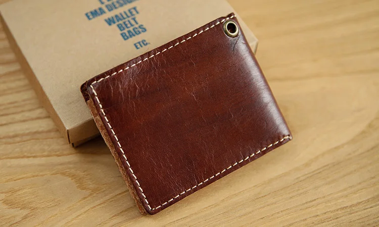 LAN Бесплатная доставка мужской кожаный кошелек ручной работы короткий маленький