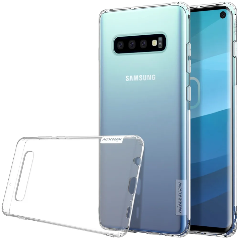 Чехол Nillkin силиконовый для Samsung Galaxy S10 прозрачный чехол из тпу с мягкими краями