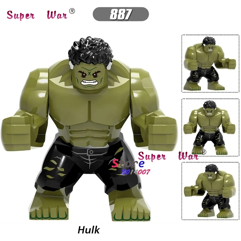 887 Один большой размер Marvel Зеленый Фонарь Kilowog DC желтый фонарь Sinestro Thanos Venom Carnage Бэтмен строительные блоки игрушки - Цвет: 887
