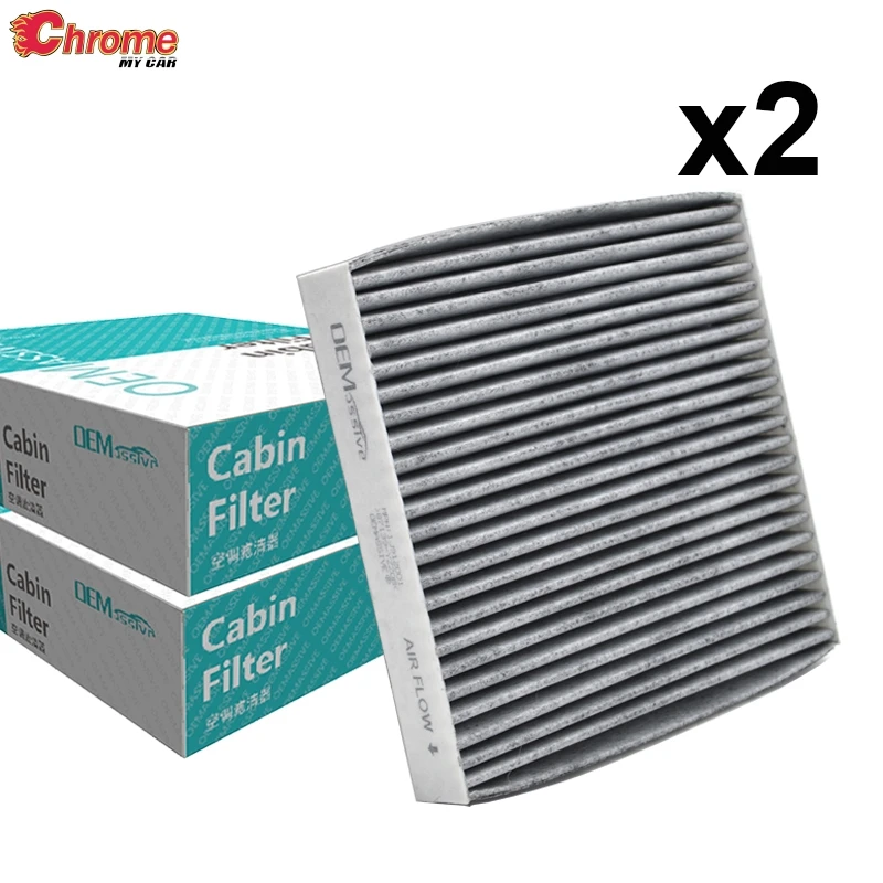 

2x Car Activated Carbon Pollen Cabin A/C Air Filter For Toyota Camry Prius Corolla Lexus GS CT IS Subaru 87139-YZZ08 87139-02090