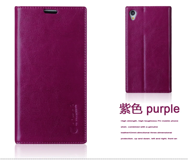Чехол книжка для Sony Xperia Z2 L50W D6503 D6502 D650 C770x из натуральной кожи|case for sony xperia|case sonycase |