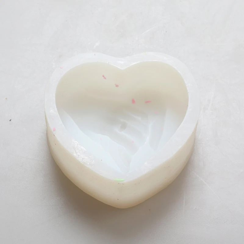 Любовь Сердце рука в руке Sugarcraft украшения торта Мыло Свеча прессформы для