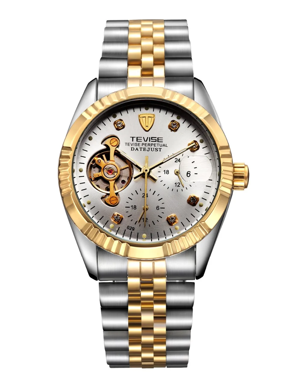 New TEVISE Automatic Watch Men Mechanical Watches With Flywheel Winding Top Brand Luxury Sport Automatico | Наручные часы