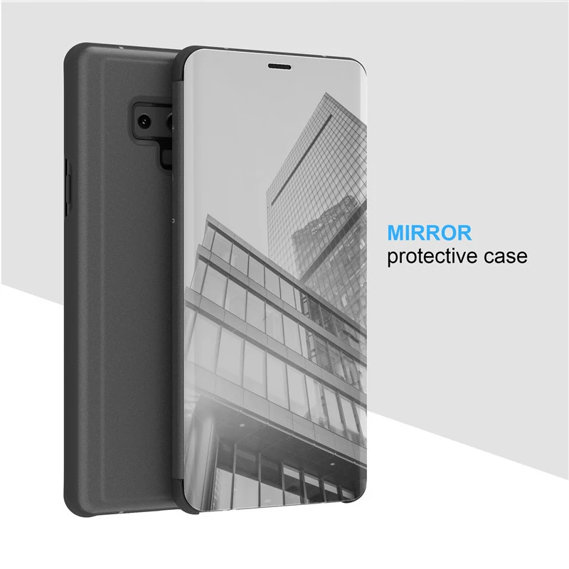Прозрачный зеркальный чехол для смартфона Xiaomi 6 9 8 Pro SE модные кожаные чехлы с