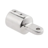 1 pc stainless steel yacht boats accessories marine fit for 25mm 1 pipe eye end cap boat bimini top fitting rounded hardware