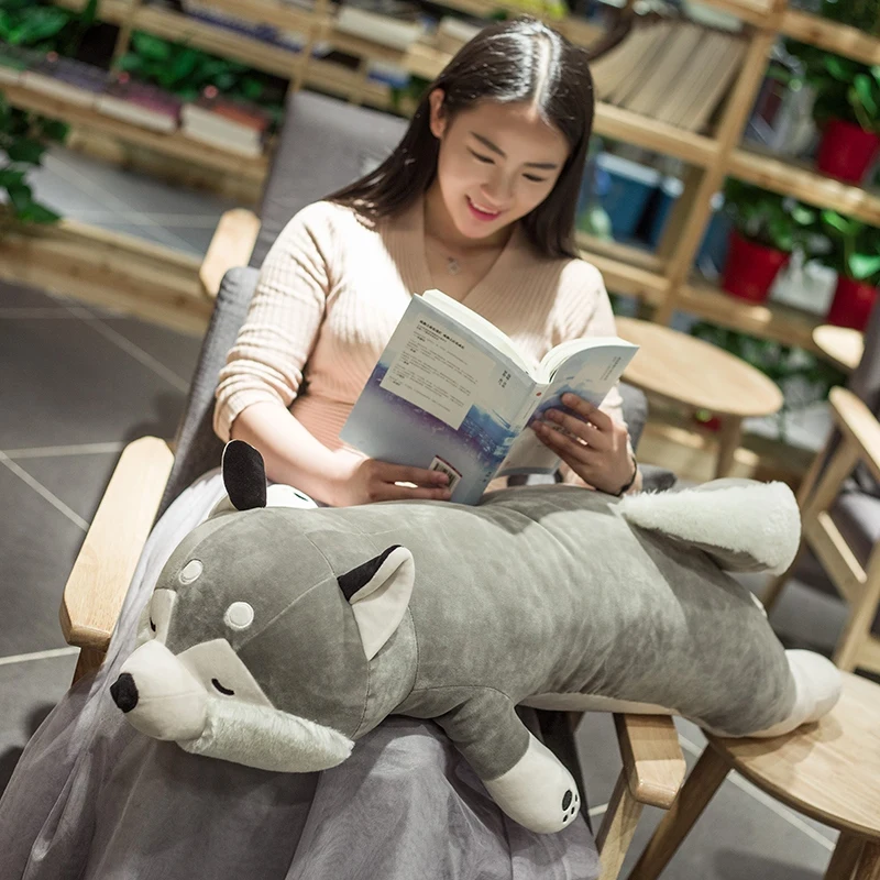 

1 PIECE Cute husky Dog Plush Toy Stuffed Soft Animal Cartoon Pillow Lovely Christmas Gift for Kids Kawaii Valentine Present
