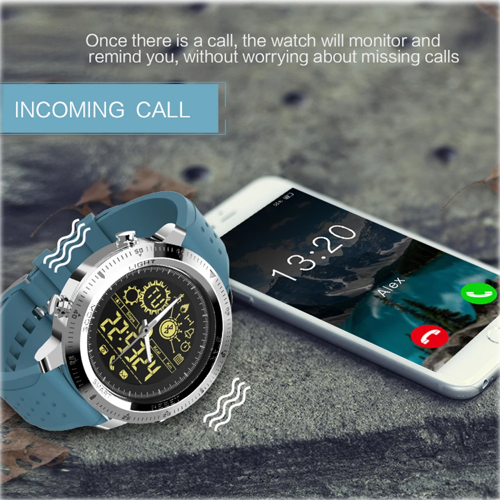 SENBONO NX02 Смарт часы шагомер калории спортивные цифровые наручные Bluetooth IP68