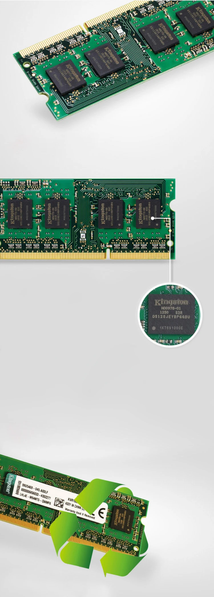 Kingston 8GB DDR3L 1600MHz 1,35 v ноутбук ram(KCP3L16SD8/8