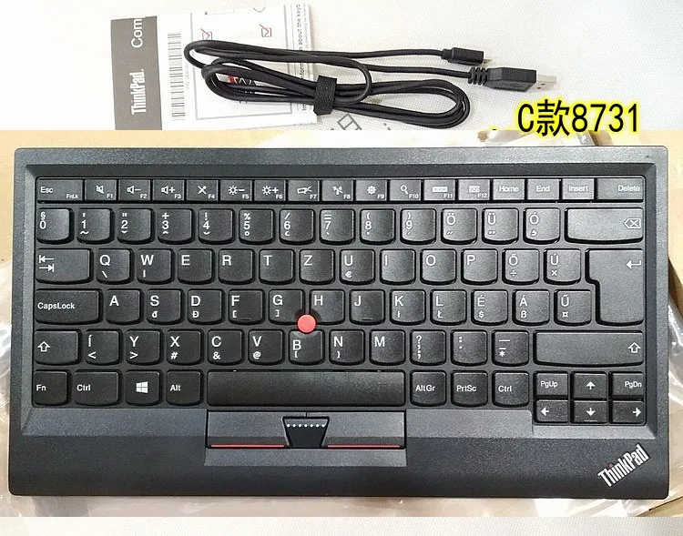 Новая Оригинальная проводная USB клавиатура для Lenovo ThinkPad Compact с трекпонтом
