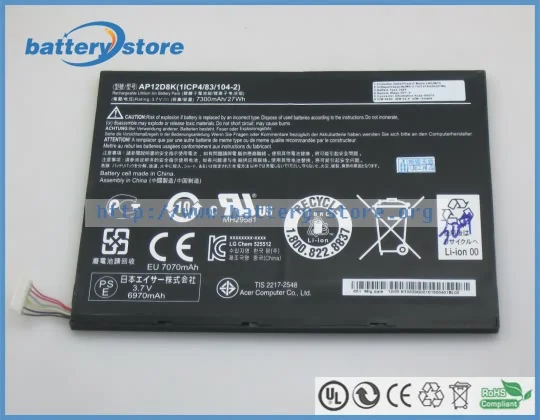 Новые оригинальные аккумуляторы для ноутбуков Acer Iconia W510 1620 P 1ICP4/83/103 2 AP12D8K 1867 1892 1674
