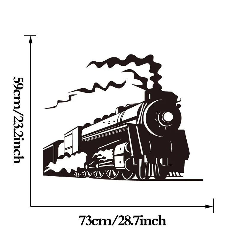 Виниловые Настенные стикеры DCTOP с паровым поездом новый дизайн домашний декор
