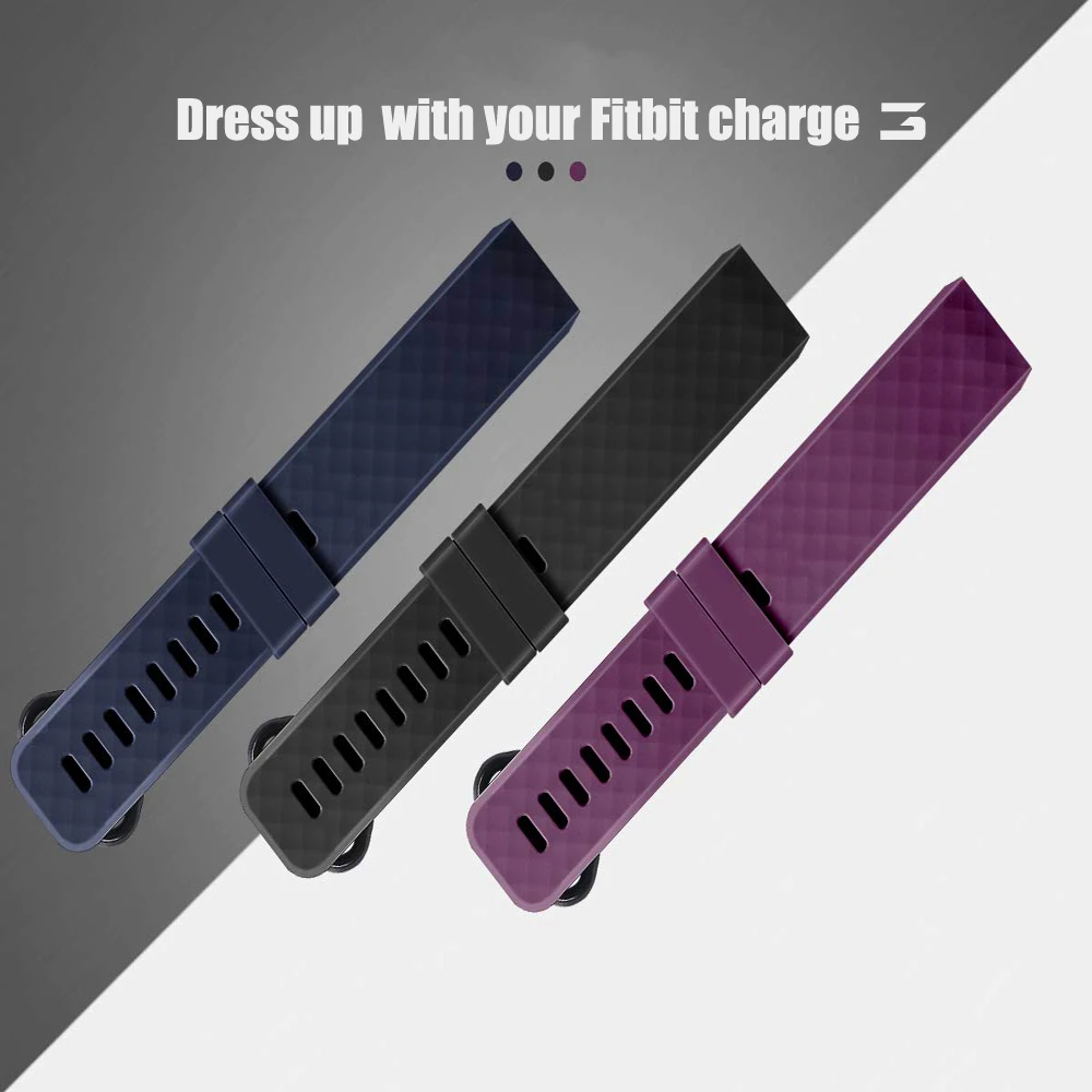 Duszake силиконовый сменный ремешок для Fitbit Charge 3, ремешок, браслет, аксессуары, браслет на запястье, ремешок для Fitbit Charge 3 Band
