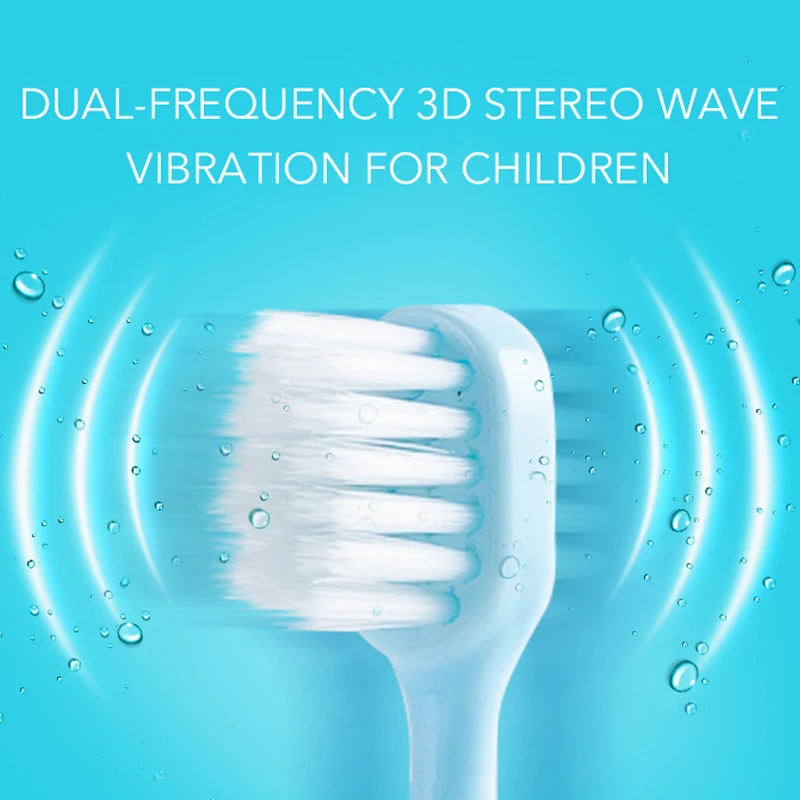 Ультразвуковая детская зубная щетка водонепроницаемая АБС пластиковая
