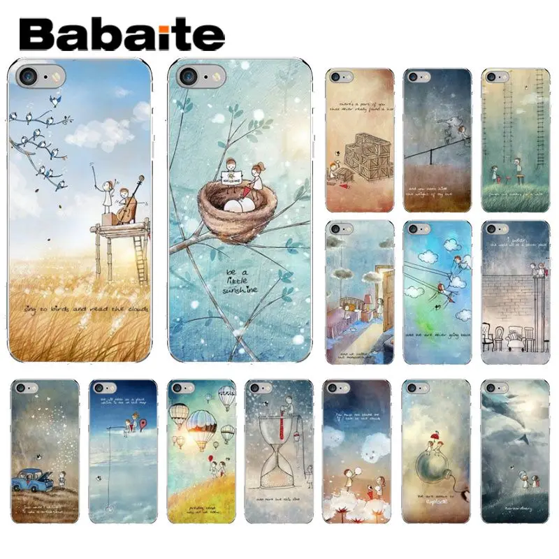 Babaite мягкий чехол для телефона с акварельным рисунком iPhone 5 5Sx 6 7 7plus 8 8Plus X XS MAX