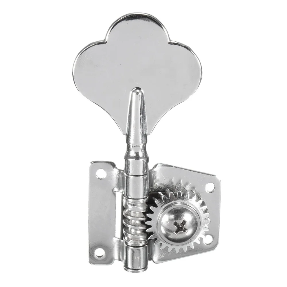 4pcs Chrome Bass Guitar Machine Heads Knobs Tuners Tuning Pegs Parts | Спорт и развлечения