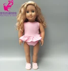 18-дюймовая кукла для девочек, одежда для 17-дюймовых кукол, летнее купальное бикиниnБалетное розовое платье