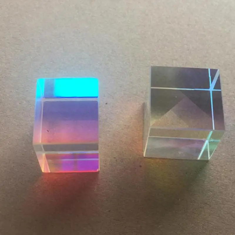 Красочный комбинированный сплиттер крест дихроический куб RGB Призма Оптическое стекло треугольная призма для обучения светильник физика спектра 20 м