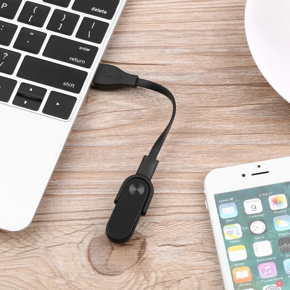 USB кабель для зарядки 13 см Xiaomi Band 2 Смарт-браслет Мягкий TPE Сверхлегкий |