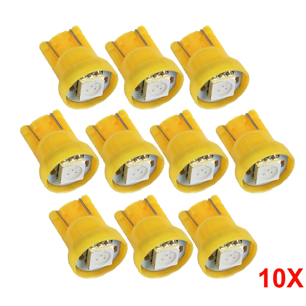 10 шт./компл. автомобиля T10 Клин 5050 SMD Автомобильный датчик светодиода индикаторы кластера 147 152 Спидометр лампы Авто приборная панель светильник